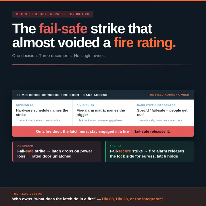Fail Safe vs Fail Secure: The Electrified Hardware Decision the Schedule Won't Make for You